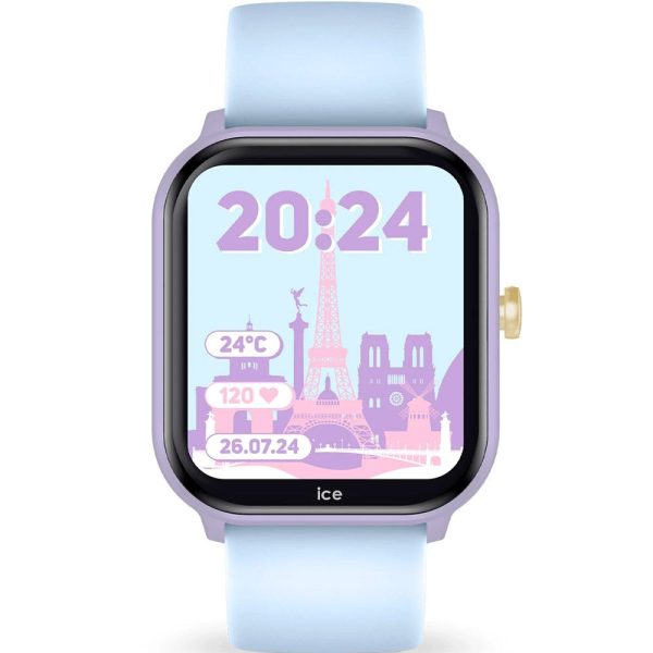 Ice Watch Smart 2.0 Purple Soft Blue gyerek okosóra 36mm 022801