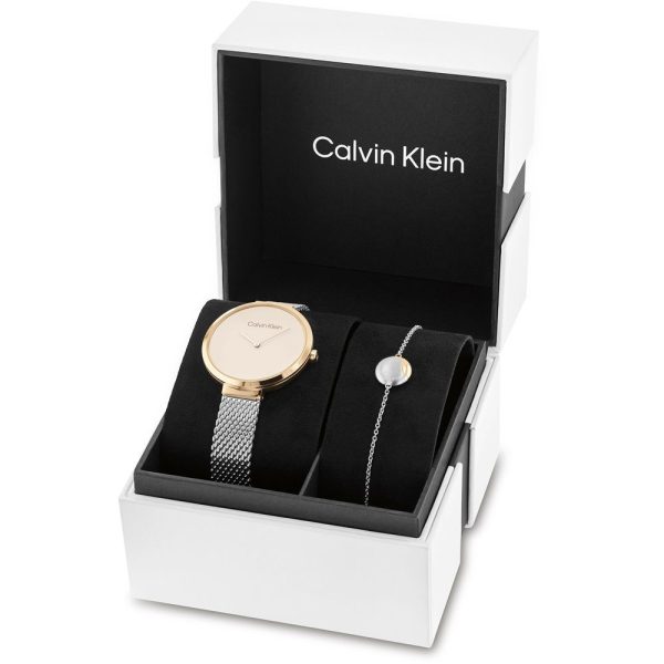 Calvin Klein Minimalistic női karóra szett CK35700005