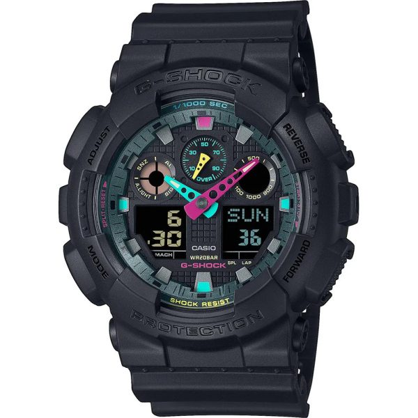 Casio G-Shock Multi Fluorescent férfi karóra GA-100MF-1AER