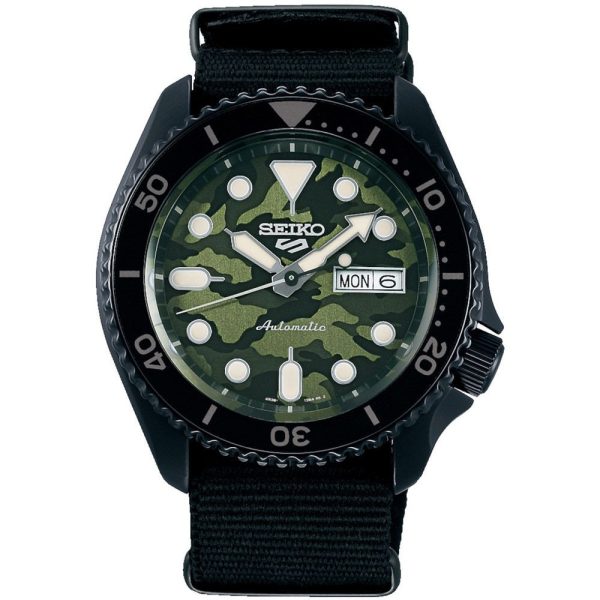 Seiko 5 Sports Camouflage Street Style Yuto Horigome férfi karóra SRPJ37K1